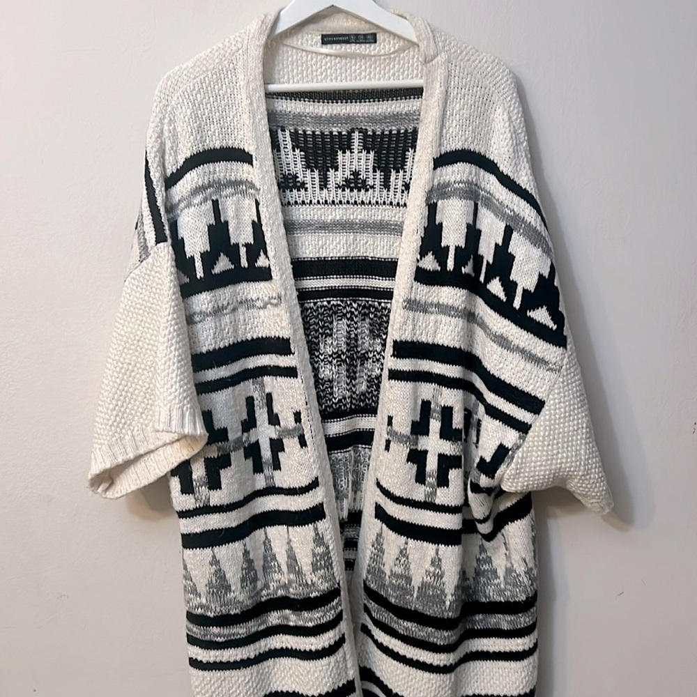 Atmosphere long duster cardigan mystic cotton blend size XL
